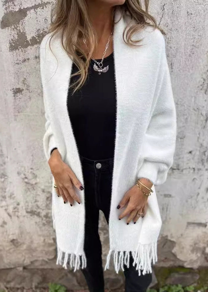 Cardigan ample à manches chauve-souris