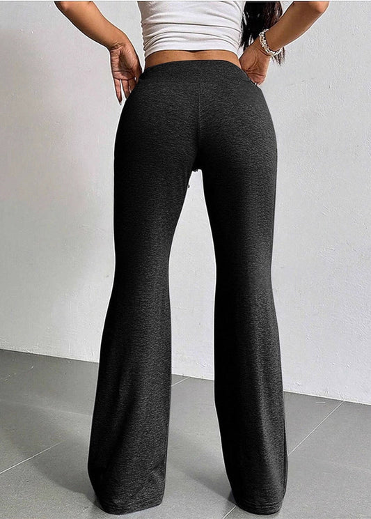 Pantalon femme taille haute décontracté