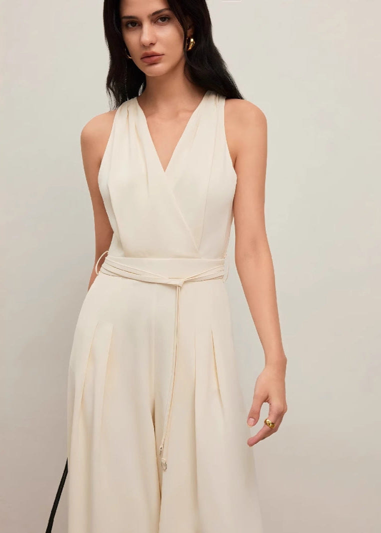 Combinaison Femme Élégante Sans Manches