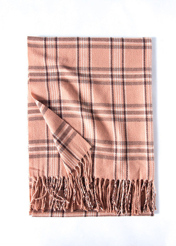 Écharpe imprimée douce à carreaux