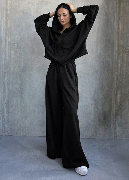 Ensemble décontracté femme à capuche