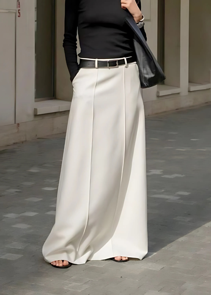 Jupe Écrue Raffinée