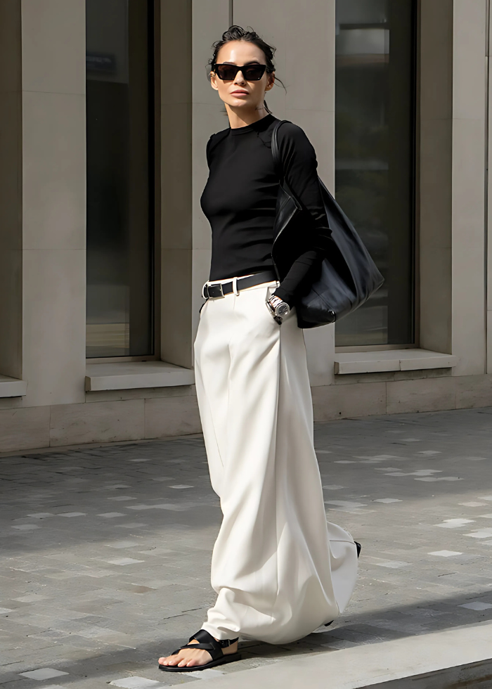 Jupe Écrue Raffinée