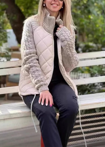 Veste matelassée zippée col montant