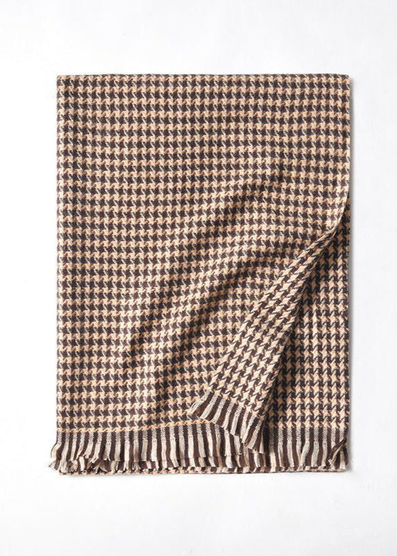 Écharpe épaisse à carreaux femme