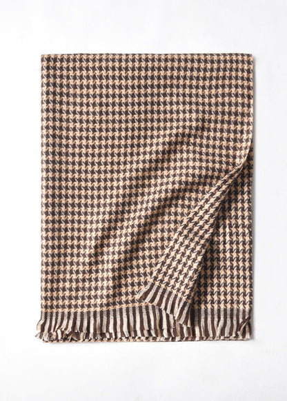 Écharpe épaisse à carreaux femme