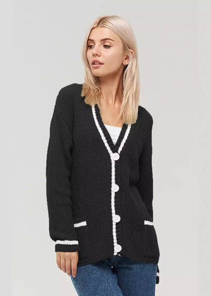 Gilet Femme Vert Kaki Boutonné – Style Décontracté Chic