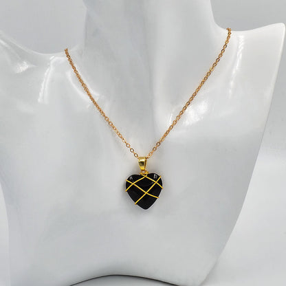 Pendentif cœur cristal été féminin