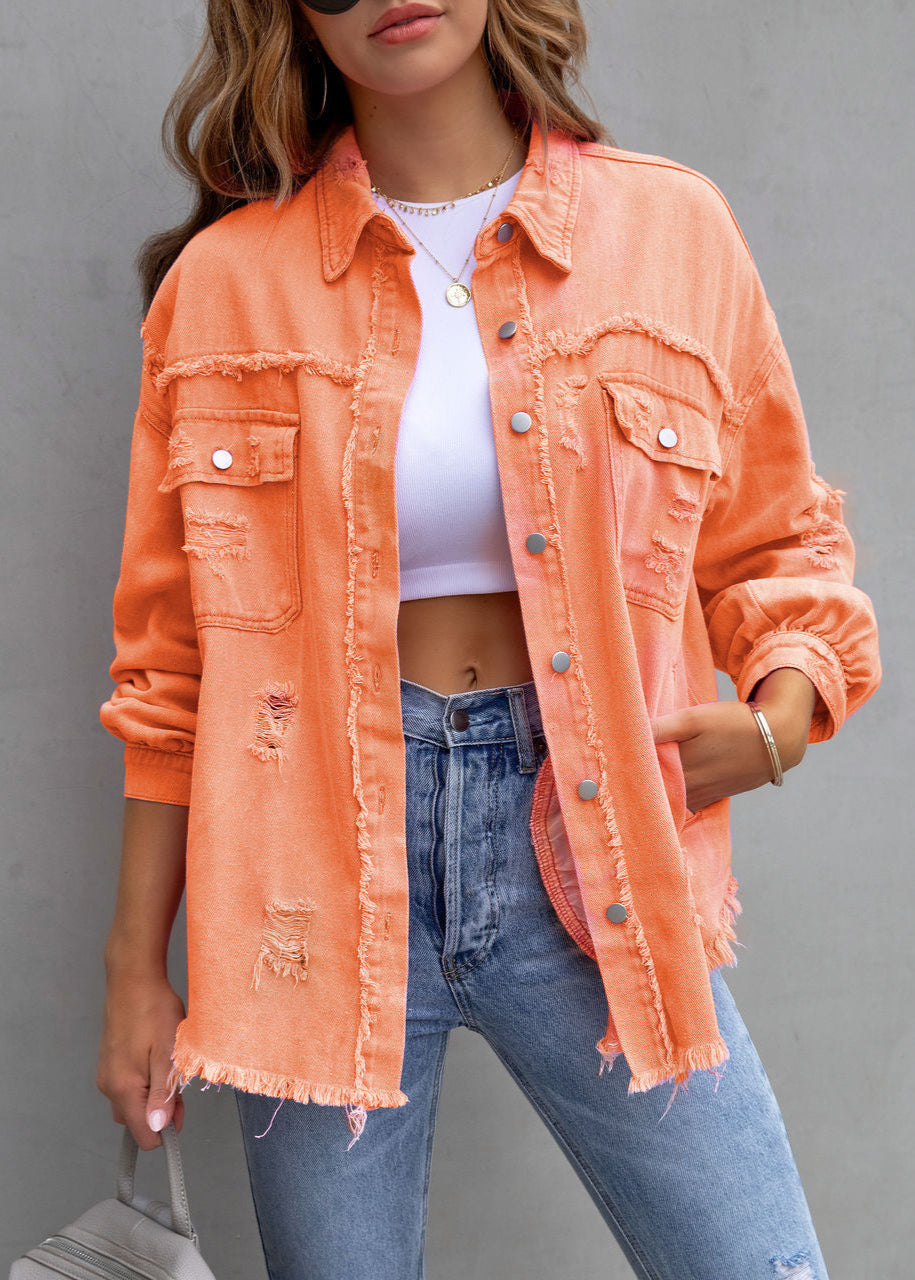 Chemise veste femme décontractée tendance