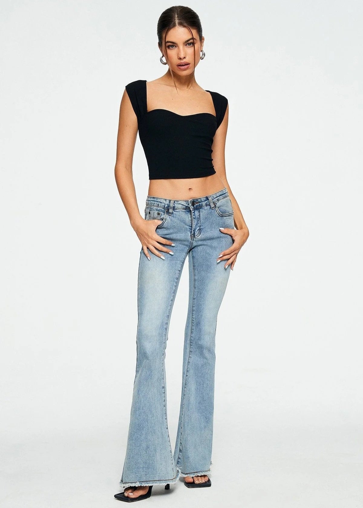 Crop top sans manches femme chic