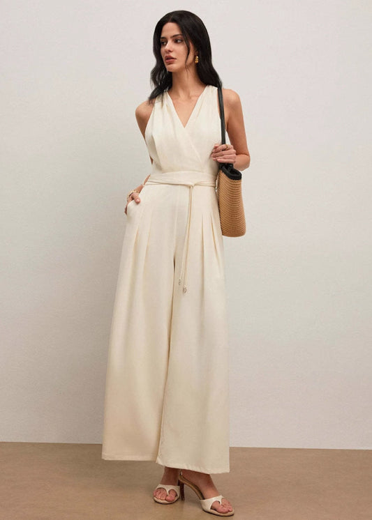 Combinaison Femme Élégante Sans Manches