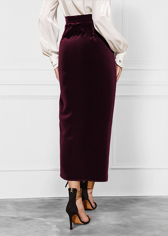 Jupe plissée élégante couleur unie