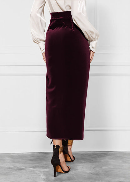 Jupe plissée élégante couleur unie