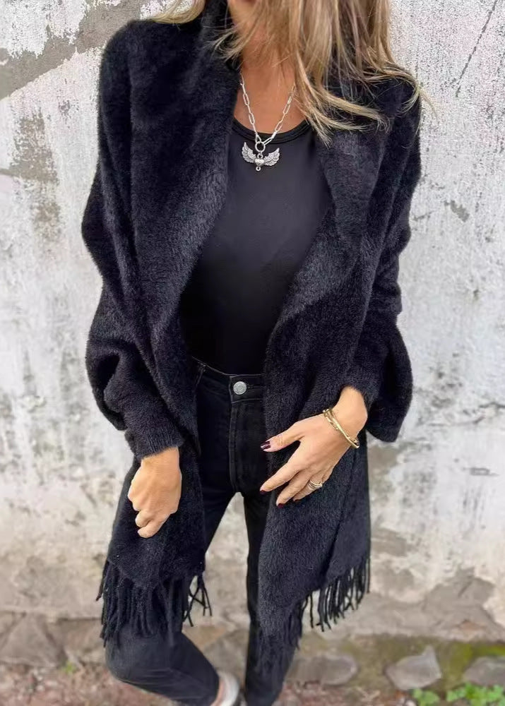 Cardigan ample à manches chauve-souris