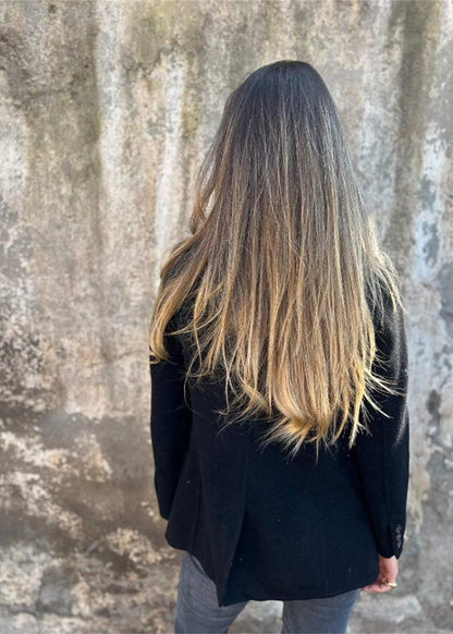 Blazer court boutonné style hiver femme