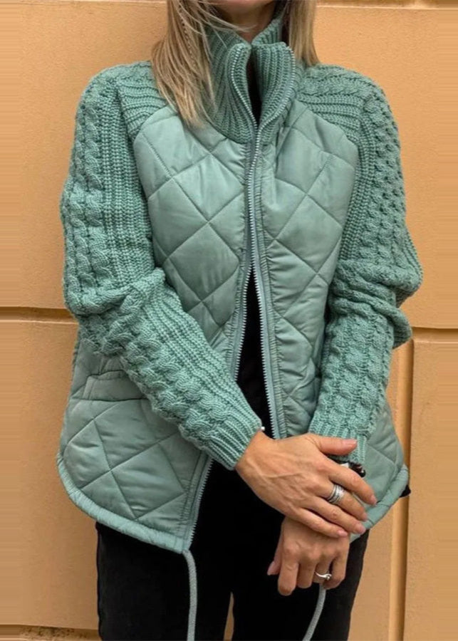 Veste matelassée zippée col montant