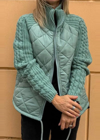 Veste matelassée zippée col montant