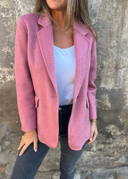 Blazer court boutonné style hiver femme