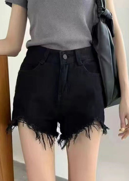 Jupe denim asymétrique anti-éclaircissements