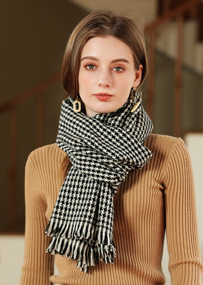 Écharpe épaisse à carreaux femme