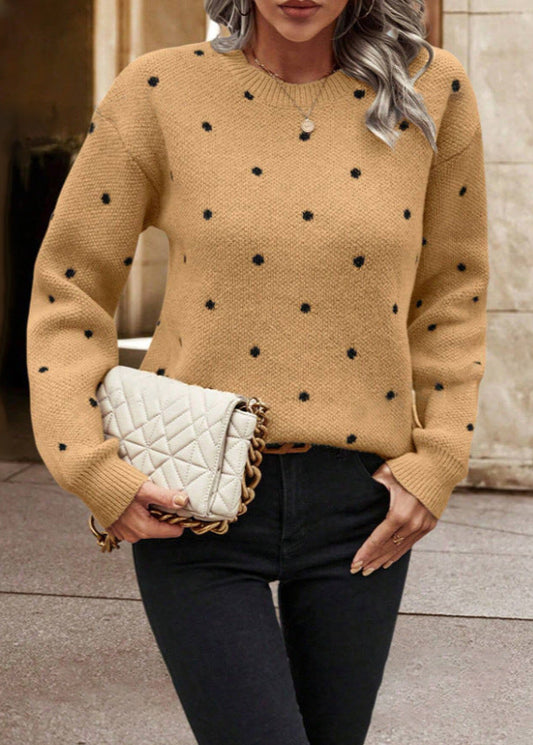 Pull Femme Jacquard à Pois