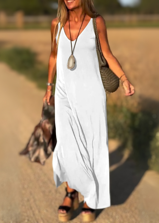 Robe Tendance V-neck Raffinée