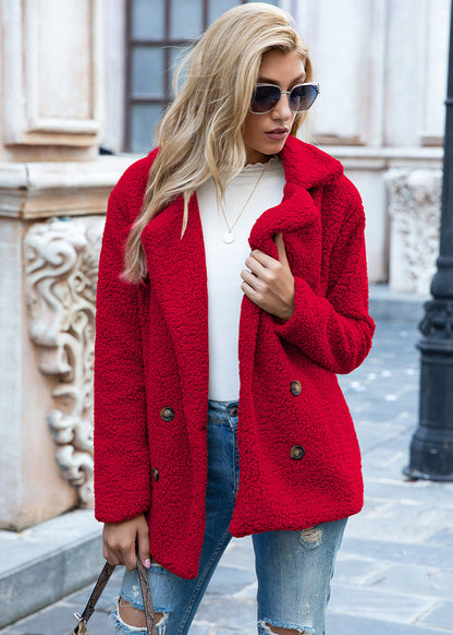 Manteau d’hiver doublé à boutons