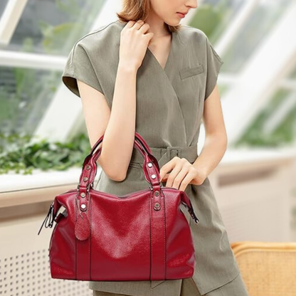 Sac Boston PU élégant multi-port