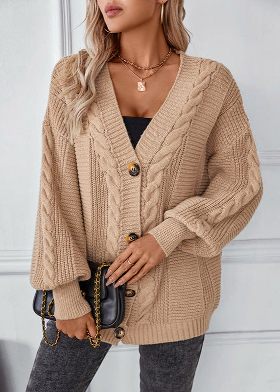 Gilet femme vintage tricot boutonné