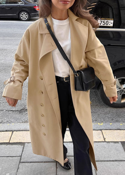 Trench femme khaki double boutonnage