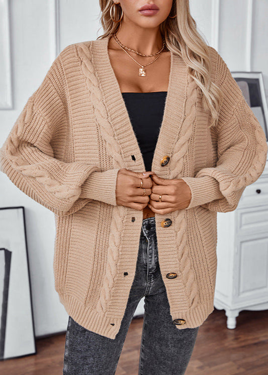 Gilet femme vintage tricot boutonné