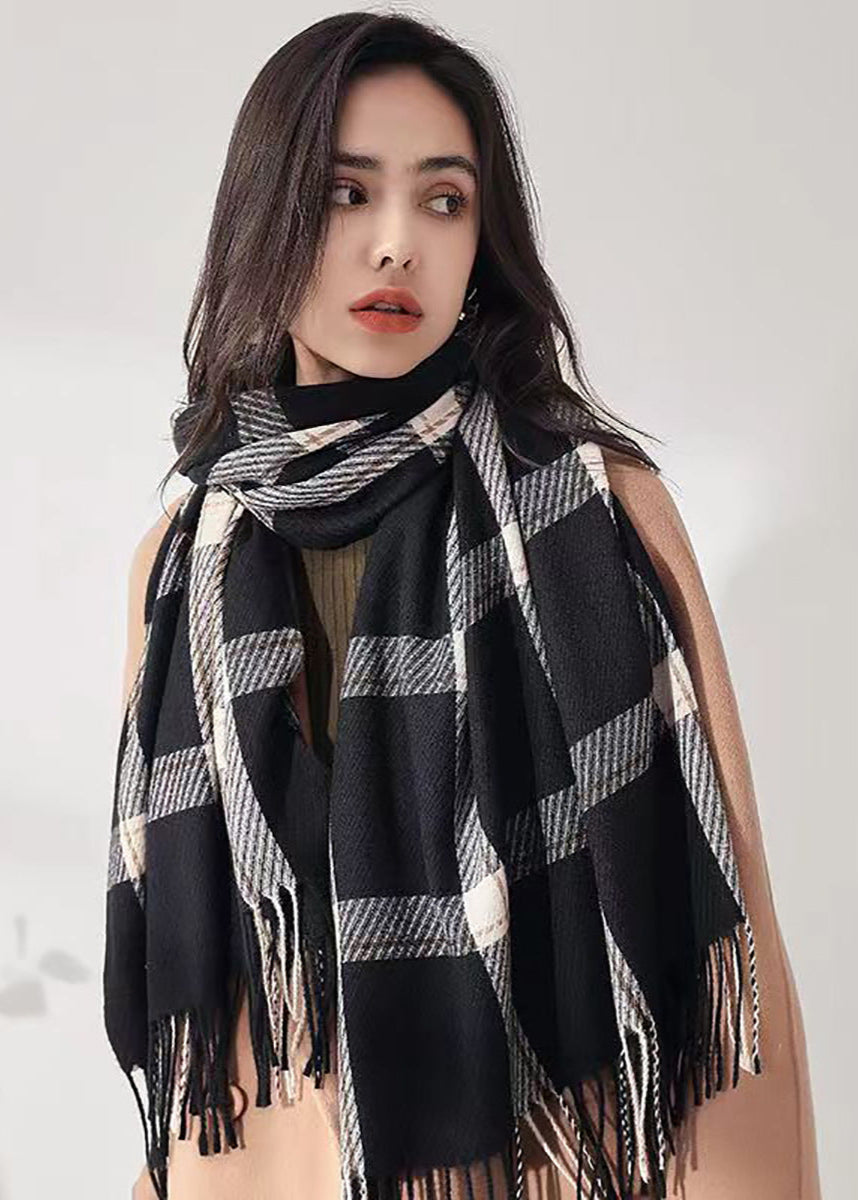 Écharpe plaid chaude hiver femme
