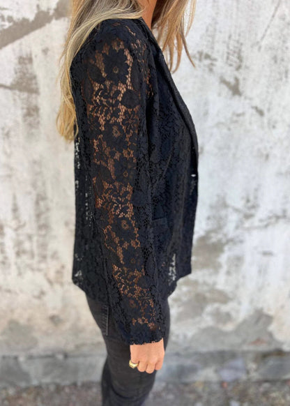 Blazer Dentelle Florale Femme Élégant