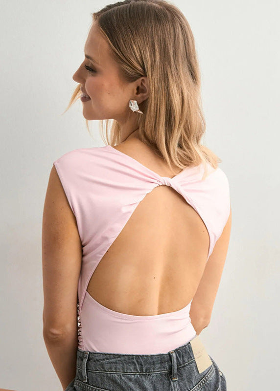 Top moulant dos nu tendance femme