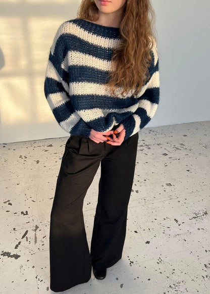 Pull ample rayé femme tendance